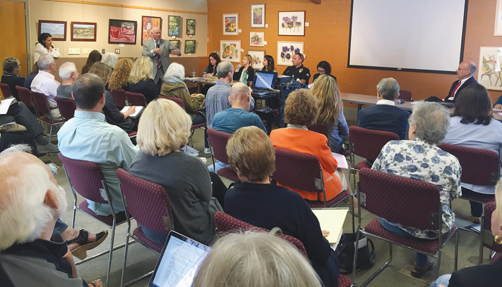 Local, city and county officials met to discuss the homelessness problem.
