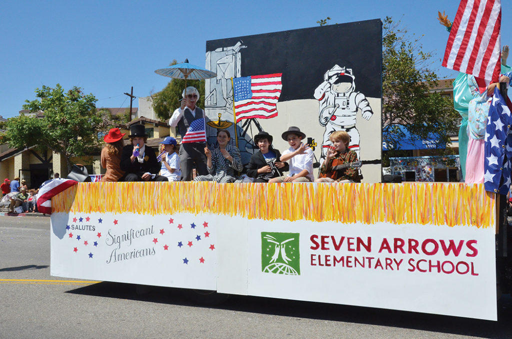 Seven Arrows Elementary School’s float was a welcome entry in the 2015 parade. Photo: Shelby Pascoe