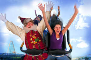 On November 19, Six Flags Magic Mountain premiered the new virtual reality roller coaster, Santa’s Wild Sleigh Ride.