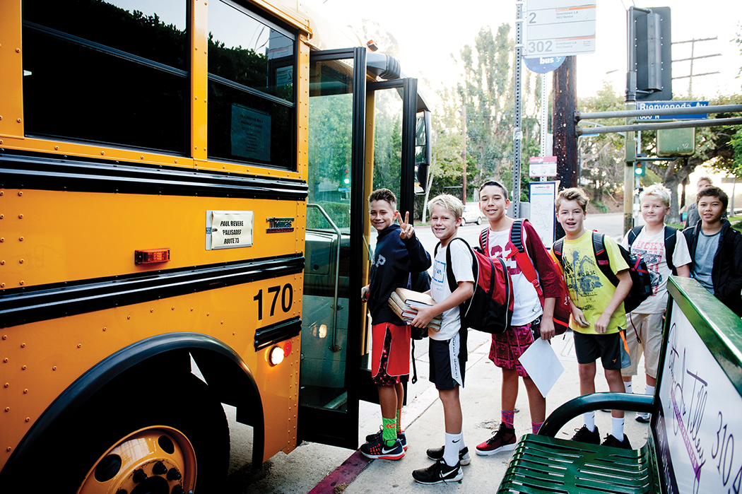 Busing Is Back for Paul Revere Middle School Students - Palisades News What Wind Speed Is Dangerous For School Buses